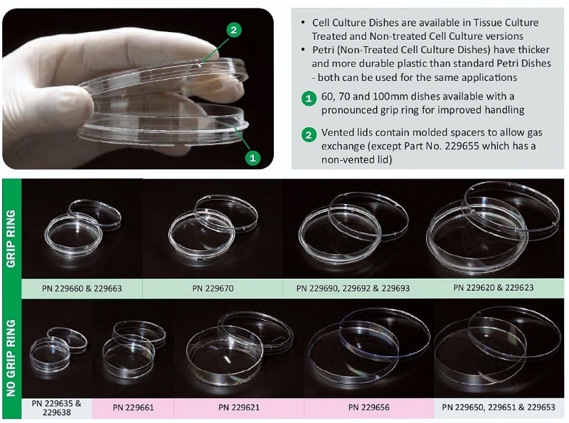 CELLTREAT NonTreated Cell Culture Dishes